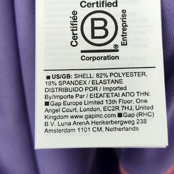 NWT Athleta Girl Reversible Mid Rise Bottom Colorblock Pink Purple Swim Girl's L - Picture 5 of 7